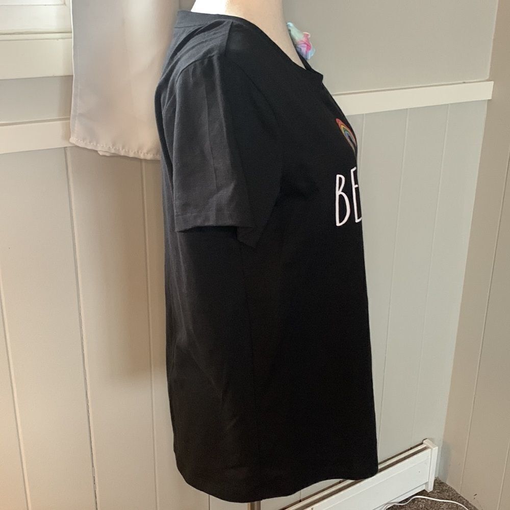 Rae Dunn black Pride tee shirt sz med - Picture 4 of 9